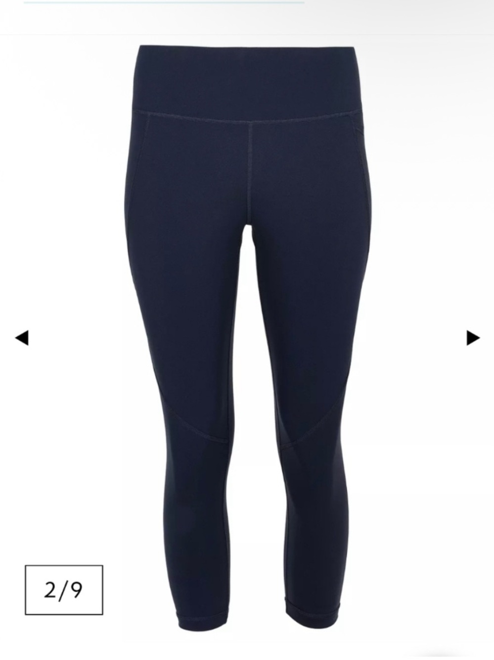 Sweaty Betty Navy Blue Power Cropped 20” Workout Leggings- S